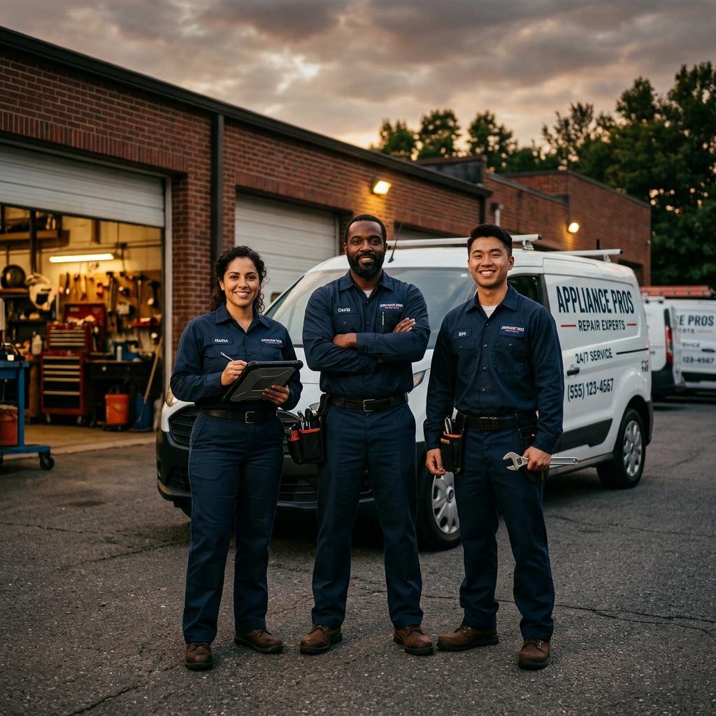 Team of appliance repair technicians